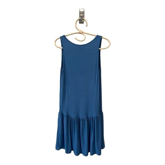 (2) Krisa X Revolve Siro Micro Modal Drop Waist Tank Dress Indigo & Purple NEW - Picture 5 of 15
